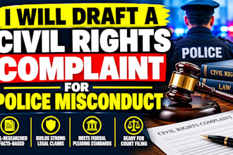 draft a civil rights complaint for police misconduct