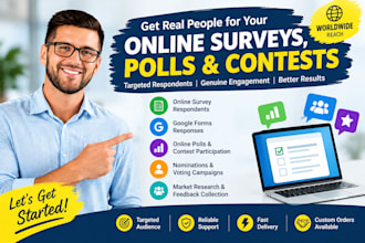 provide targeted survey respondents for online surveys, polls and research