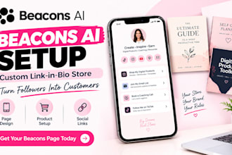 set up and customize your beacons ai link in bio store