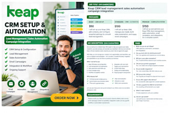 keap crm setup lead mamagement sales automation campaign integration
