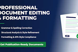 do reseach analysis and formatting for your document