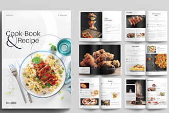 write recipes, and design for ebook and cookbook recipe book