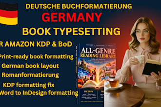professionally format and typeset your german book for KDP paperback