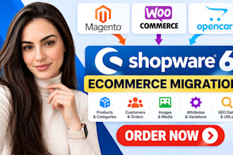 migrate magento woocommerce opencart store to shopware 6 ecommerce migration