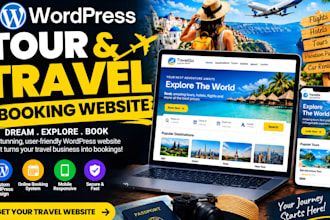 design a wordpress tour and travel booking website