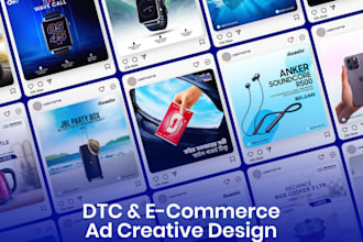 design static meta ad creatives for dtc brands