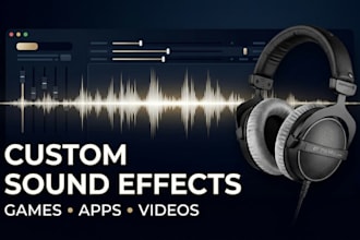 create custom cinematic background sound effects for your games, apps, or videos
