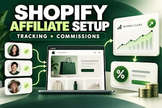 set up your shopify affiliate program with tracking and commissions