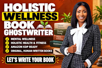 ghostwrite holistic health, fitness  mental wellness ebook and book