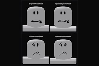 create a custom roblox dynamic head with facial animation