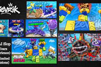 design high CTR roblox game icons or thumbnails for clicks