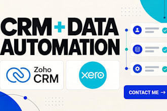 setup zoho xero crm accounting data sync integration automation workflows