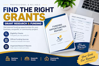 research grants and funding opportunities for your business or nonprofit