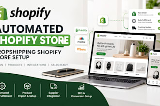 build an automated shopify store dropshipping shopify website