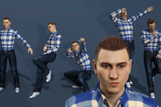 create, rig 3d model, 3d facial rigs for mmd, cc4, cc5, vtuber, iclone 8