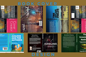 do professional book cover design, ebook cover, and amazon KDP cover