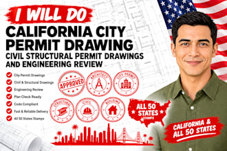 do california city permit drawing civil structural engineering permit drawings