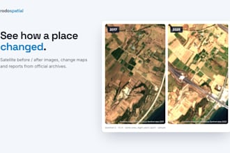 analyze land change over the years with satellite imagery
