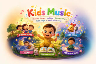 sing kids songs, lullabies, nursery rhymes, kids jingles and meditation songs