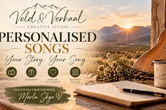 create a personalised song for your wedding, special occasion or business
