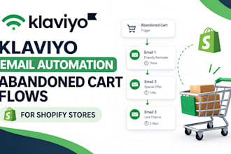 set up klaviyo abandoned cart email flow for shopify