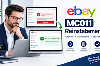 do ebay account reinstatement and remove mc011 suspension fast