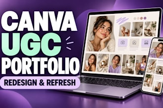 elevate your canva website ugc portfolio