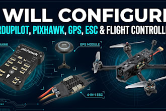 configure ardupilot pixhawk, gps esc and flight controller