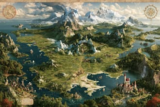 make your fantasy map illustration arts