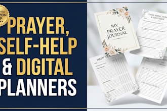 design prayer journal digital journal self help journal KDP low content book