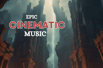 create epic orchestral cinematic soundtrack for trailer games and films