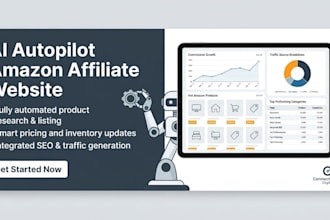 create ai autopilot amazon affiliate website and amazon storefront design