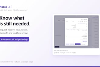 assess your inventory workflow for a local arabic stock system