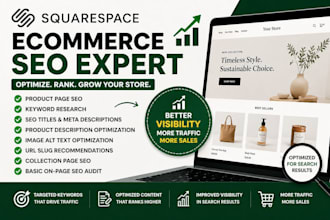 optimize squarespace ecommerce SEO and product pages