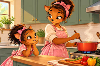 create custom childrens storybook illustrations for your story