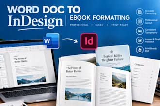 convert word or PDF to adobe indesign and professionally typeset books