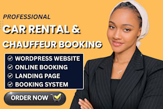design a wordpress car rental and booking website