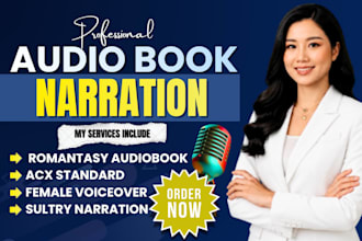 record a sultry, immersive romantasy audiobook narration for acx