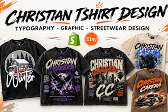 design christian tshirt typography streetwear graphic t shirt clothing design