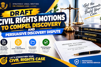 draft civil rights motions to compel discovery and persuasive discovery dispute