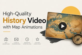 high quality history video with map animations