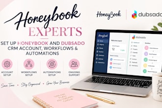 honeybook experts set up honeybook and dubsado crm account workflows automations