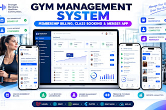develop gym management software with mobile app