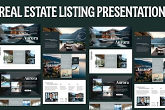 design listing presentation, luxury property brochure, seller marketing plan