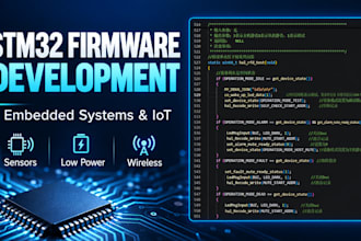 develop stm32 embedded firmware for your iot project