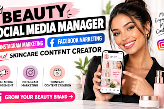 be beauty social media manager instagram marketing and skincare content creator