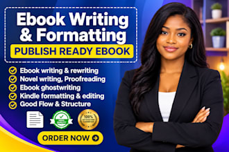 ghostwrite fiction and nonfiction, ebook ghostwriter, ghost book writer editor