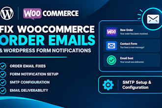 fix woocommerce order emails and wordpress form email delivery issues