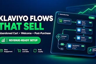 setup shopify klaviyo flows abandoned cart welcome and post purchase flows