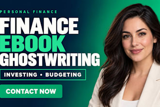 ghostwrite your personal finance investing and budgeting ebook